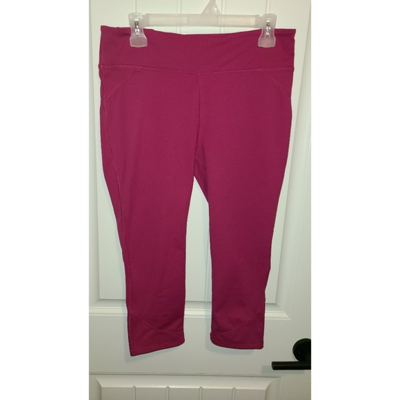 Fabletics capri leggings large fuchsia pink - Picture 1 of 3